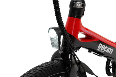 DUCATI MG20, Unisex-Erwachsene City-Elektrofahrrad, 20 Zoll, Rot, Einheitsgröße