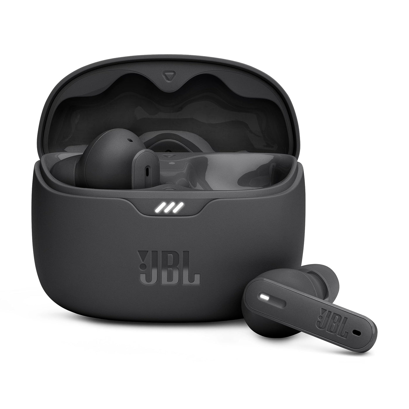 JBL Tune Beam – Wasserresistente, True-Wireless In-Ear-Kopfhörer mit Noise-Cancelling in Schwarz – Mit bis zu 48 h Musikwiedergabe