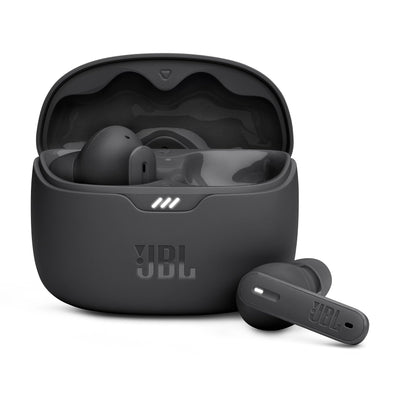 JBL Tune Beam – Wasserresistente, True-Wireless In-Ear-Kopfhörer mit Noise-Cancelling in Schwarz – Mit bis zu 48 h Musikwiedergabe