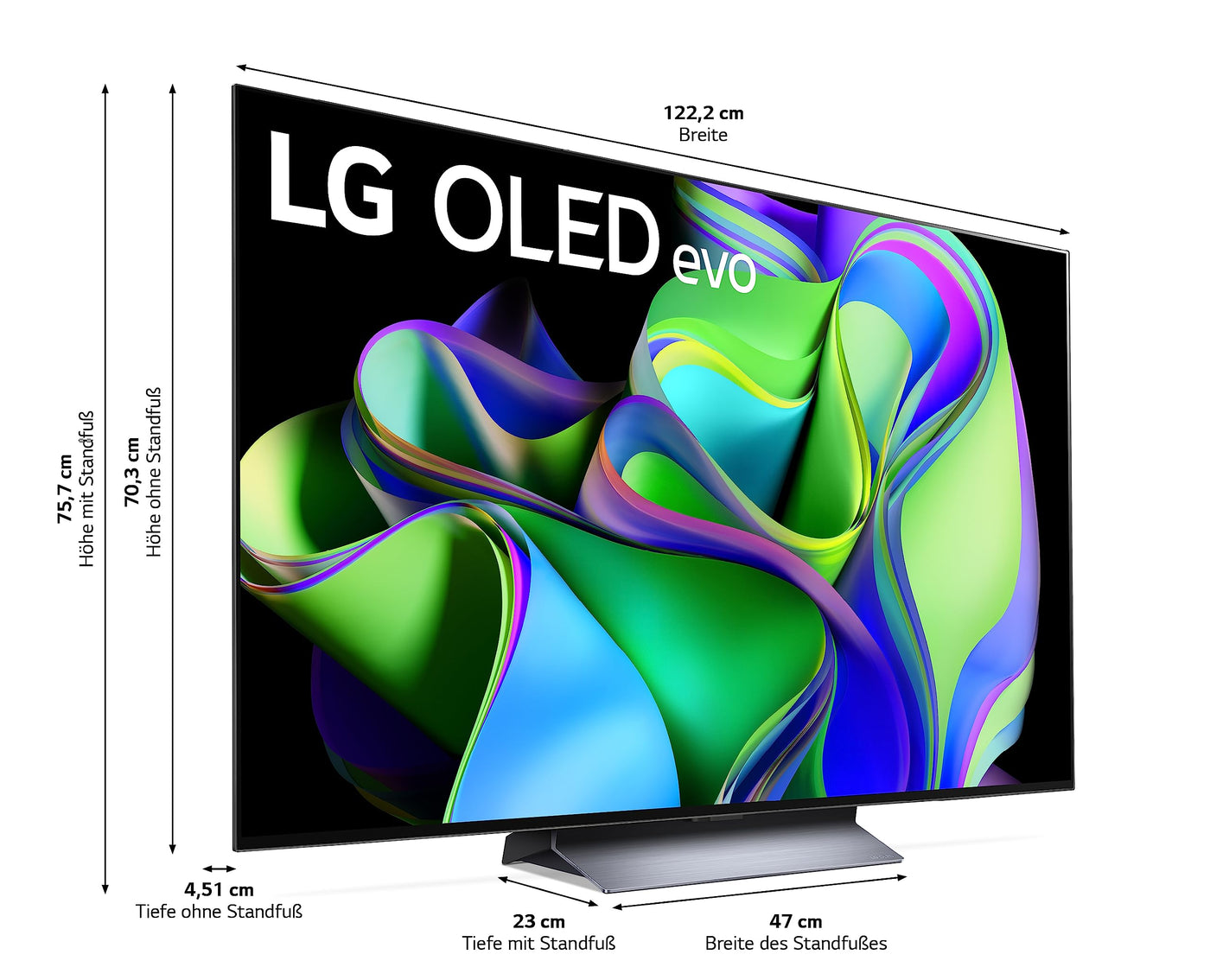 LG OLED55C37LA TV 139 cm (55 Zoll) OLED evo Fernseher (Smart TV, Brightness Booster, 120 Hz) [Modelljahr 2023]