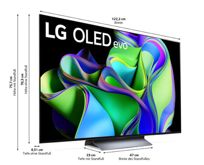 LG OLED55C37LA TV 139 cm (55 Zoll) OLED evo Fernseher (Smart TV, Brightness Booster, 120 Hz) [Modelljahr 2023]