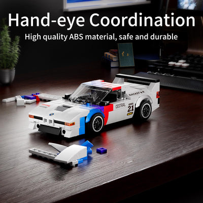 Mould King 27062 Technik Speed Champion Auto Bausteine M1 Rennwagen Klemmbausteine Sportwagen Bauspielzeug mit Acryl Vitrine Modellautos zum Sammeln (363 Teile)