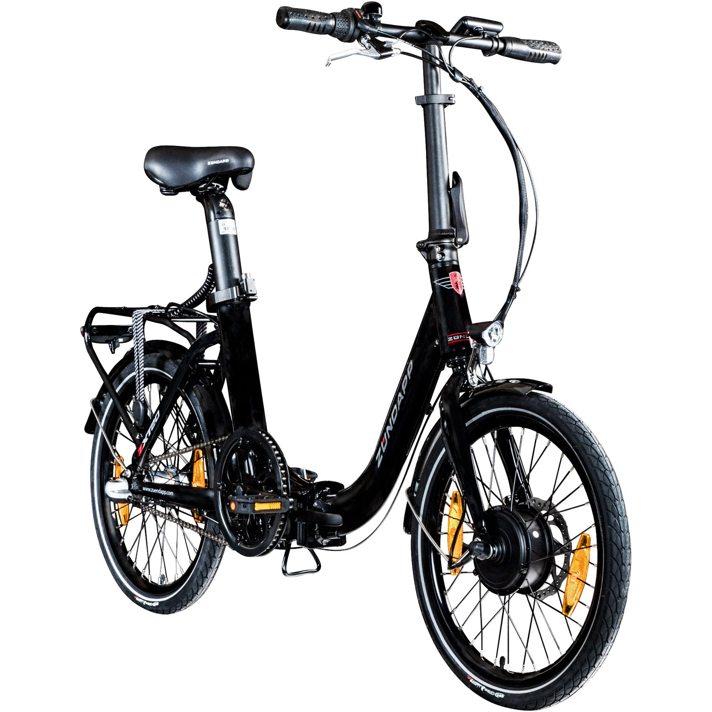 ZÜNDAPP ZXT20 E Bike 20 Zoll Faltrad Damen Herren Klapprad Ebike Elektrofahrrad klappbar E-Bike Fahrrad Elektro mit Nabenmotor Pedelec Unisex Erwachsene (schwarz)
