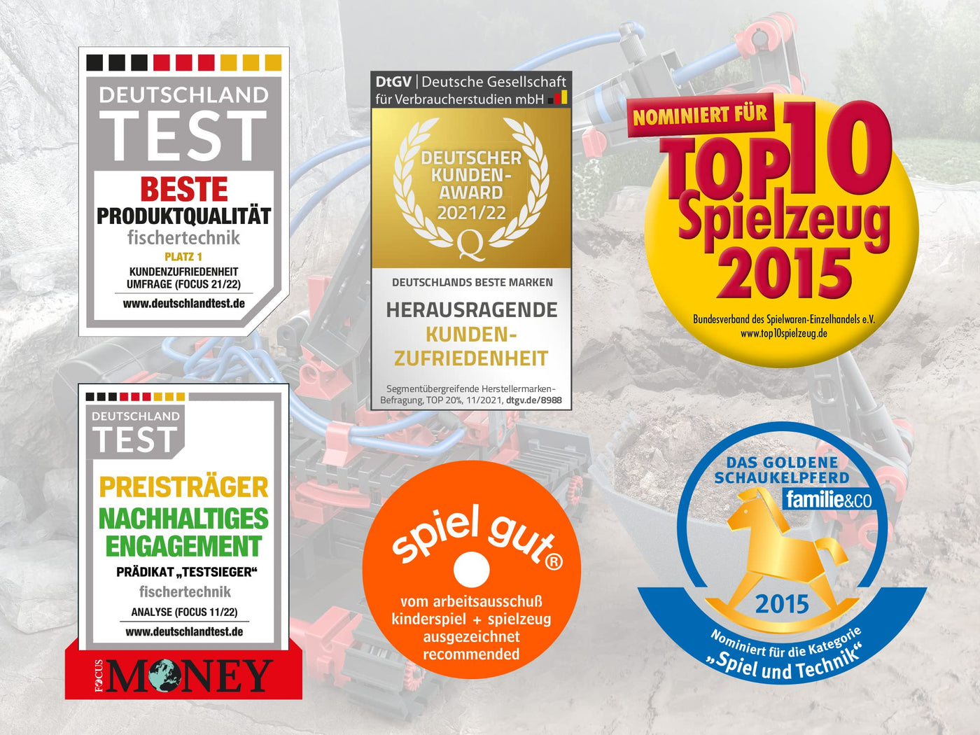 fischertechnik 533874 PROFI Pneumatic Power – Bausatz für Kinder ab 8 Jahren, pneumatisch betriebenes Spielzeug, Bagger und 4 weitere Modelle zum Zusammenbauen