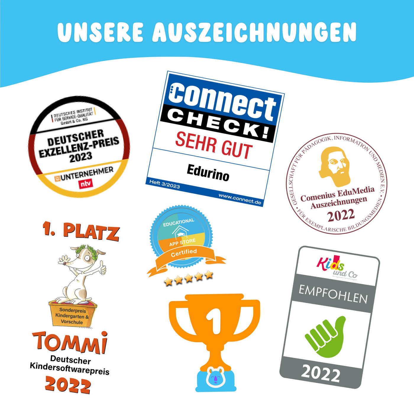 Edurino Starterset Robin Zahlen & Mengen ab 4 Jahren - Stufe 1 inkl. Eingabestift | Zahlen 0-10 | Erstes Rechnen | Geometrische Formen