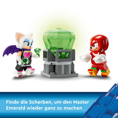 LEGO Sonic The Hedgehog Knuckles‘ Wächter-Mech, Actionfigur-Spielzeug für Jungen und Mädchen ab 8 Jahren, mit Master Emerald und weiteren Figuren aus dem Videospiel, Geschenk-Idee für Kinder 76996