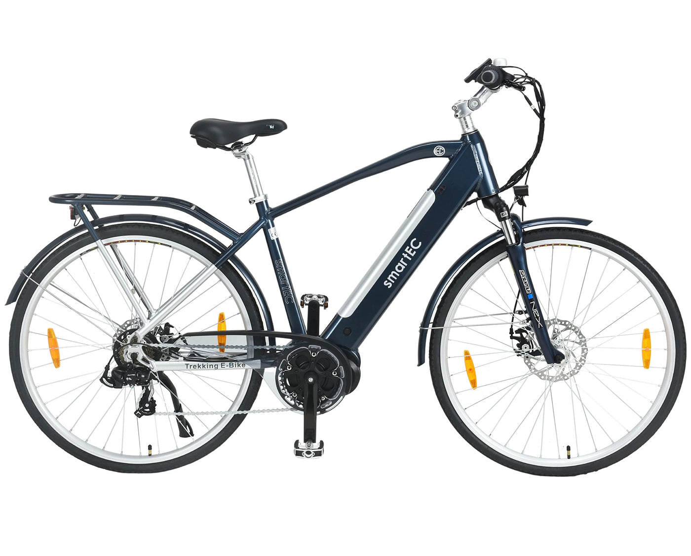 smartEC TrekX-MH E-Bike Trekking Herren 250W Mittelmotor Li-Ion-Akku 36V/13Ah Elektrofahrrad 28 Zoll Reichweite 90km bis 25 km/h Trekking City