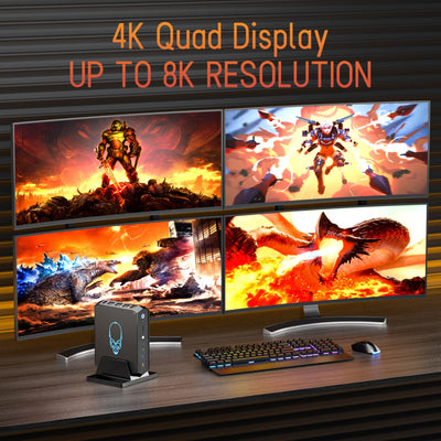 Intel NUC 12 Enthusiast Mini Gaming PC Serpent Canyon, 32GB RAM & 1TB SSD, Intel Core i7-12700H Prozessor (24M Cache, bis zu 4,70 GHz), Intel Arc A770M Grafik mit 16GB GDDR6 VRAM (NUC12SNKi72)