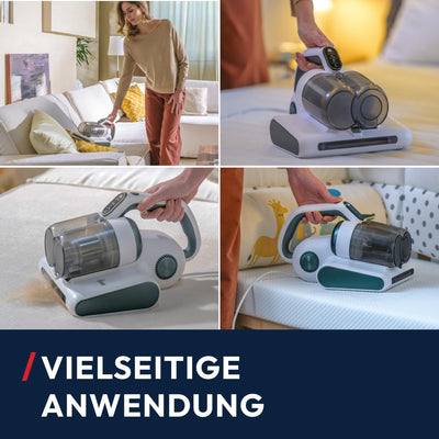 Hoover HMC5 Matratzen Handstaubsauger, 4 automatische Funktionen: Beat&Roll, Staubsaugen, UV-C-Licht, Trocknen, Entfernung von Staubmilben, Bakterien, Allergenen, Milbensauger für Matratzen [HMC510UV]