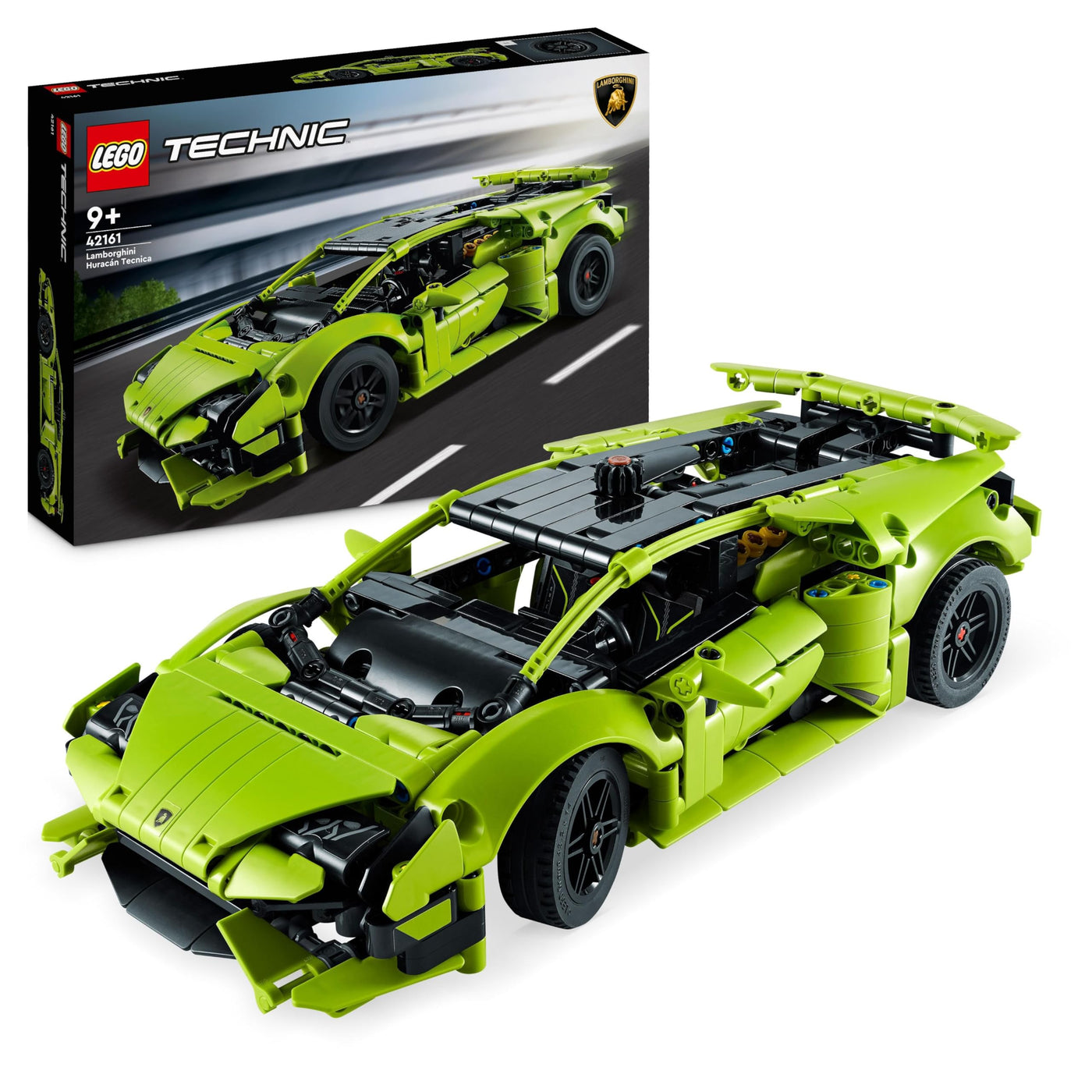 LEGO 42161 Technic Lamborghini Huracán Tecnica Spielzeugauto-Modellbausatz, Rennwagen-Bauset für Kinder, Jungen, Mädchen und Motorsport-Fans, Auto-Geschenk zum Sammeln