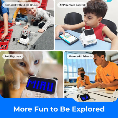 Makeblock Codey Rocky Programmierbarer Roboter, für Kinder, Codierungsroboter, kompatibel mit Scratch und Python, Stem Roboter, Lernspielzeug für Jungen und Mädchen ab 6 Jahren