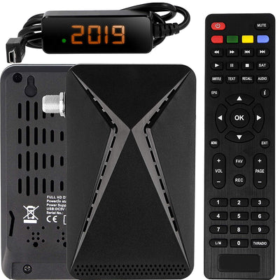 Echosat OM-26100 Mini Sat Receiver -DVB S/S2 Satelliten Receiver ✓Full HD ✓1080 P ✓HDMI ✓2 x USB 2.0 ✓HDTV [Digital Satelliten Receiver] (Astra Hotbird Türksat )-Schwarz