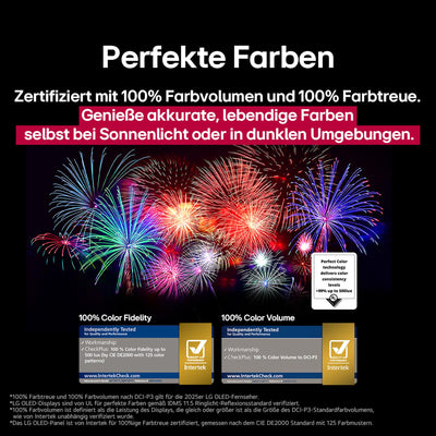 LG OLED65B59LA TV 65 Zoll (165 cm) 4K OLED AI TV (α8 Gen2 4K AI Prozessor, webOS 25, 120Hz) [Modelljahr 2025]