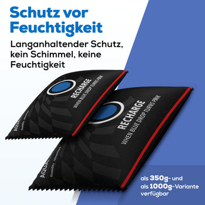 Smart-Planet® Auto Luftentfeuchter Kissen 350gr für Innenraum wiederverwendbar mit Feuchtigkeitsanzeige gegen beschlagene Autoscheiben und unangenehme Gerüche