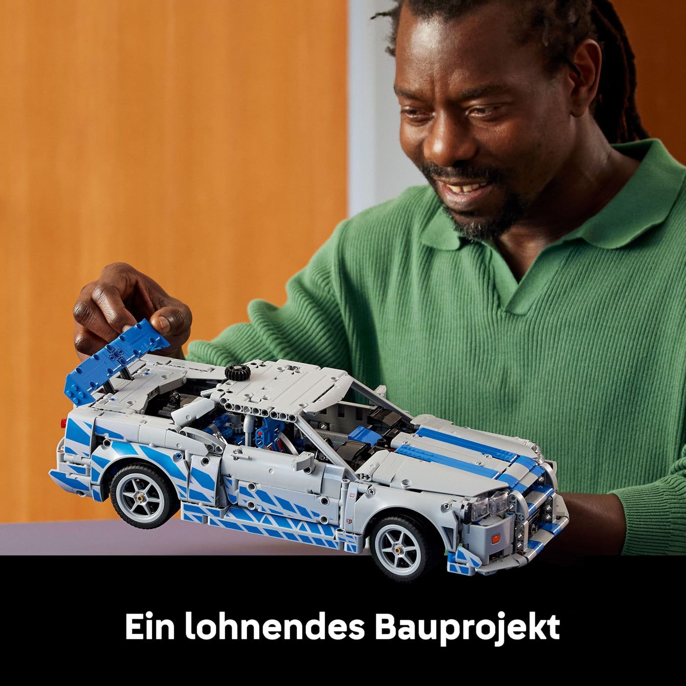 LEGO Technic 2 Fast 2 Furious Nissan Skyline GT-R R34 Automodell-Bauset für Erwachsene - mit Driftfunktion, Lenkung, Federung und 6-Zylinder-Motor - Sammlergeschenk für Fans - 42210