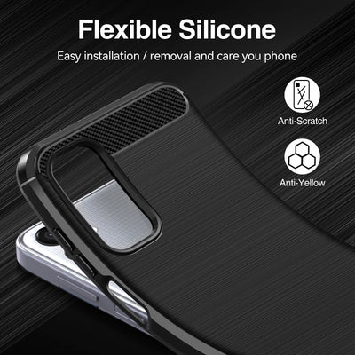 ivoler Hülle für Samsung Galaxy M15 5G mit 2 Stück Panzer Schutz Glas, Militärischer Stoßfest Handyhülle, Dünne Weiche TPU Silikon Kratzfest Schutzhülle Anti-Fingerabdruck Case, Schwarz