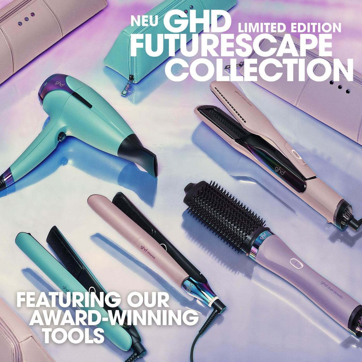 ghd Gold Haarglätter & Styler - Limited Edition Futurescape Collection in Mystic Aqua
