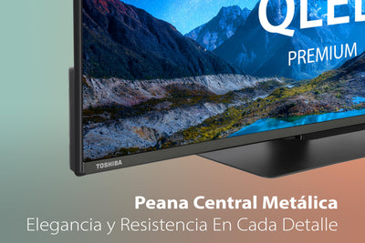Toshiba 50QV3F63DG QLED-Premium-Fernseher, 127 cm, 4K Ultra HD, HDR, Smart-TV - (MEMC, Dolby Vision und Atmos, Bluetooth, rahmenloses Design)