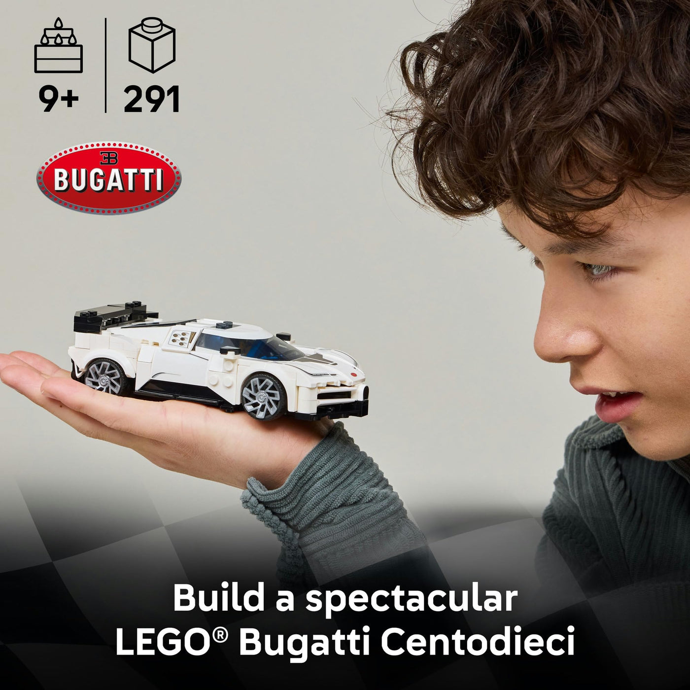LEGO Speed Champions Bugatti Centodieci Hypersportwagen (77240); Spielzeug für Jungen und Mädchen; Bauset mit Auto und 1 Minifigur zum Sammeln; Geschenk für Kinder ab 9 Jahren
