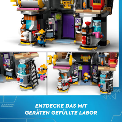 LEGO Ich – Einfach unverbesserlich 4 Familienvilla von Gru und den Minions, Film-Spielset zu Ich – Einfach unverbesserlich 4, Kinderspielzeug, Geschenk für Jungen und Mädchen ab 8 Jahren 75583