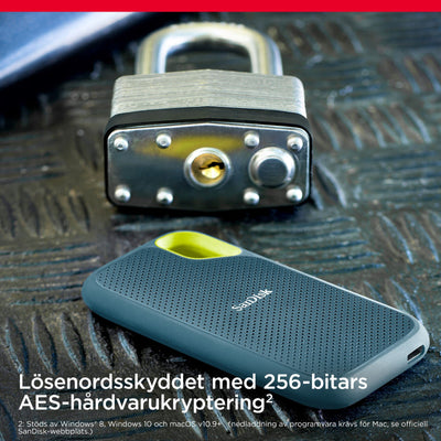 SanDisk Extreme Portable NVMe SSD 1 TB (USB-C, bis zu 1.050 MB/s Lesegeschwindigkeit und 1.000 MB/s Schreibgeschwindigkeit, wasser- und staubbeständig) Monterey