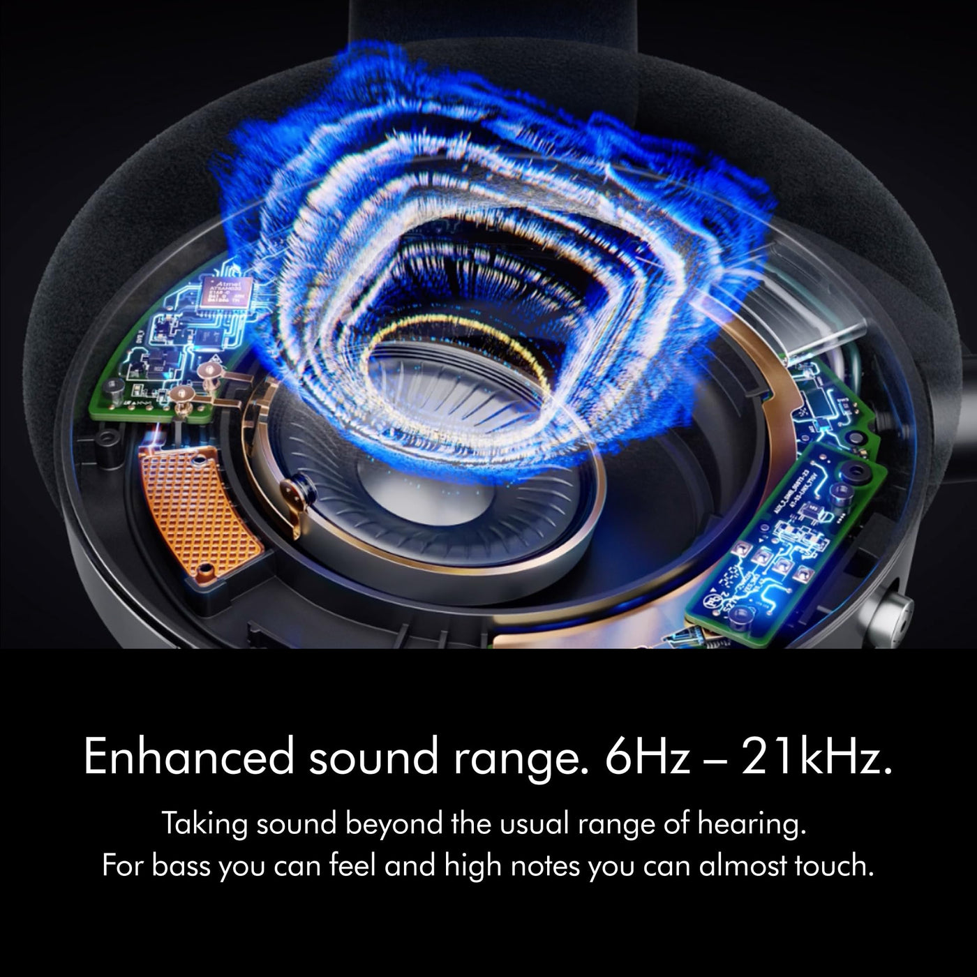 Dyson OnTrac™ kabelloser Kopfhörer mit aktiver Geräuschunterdrückung und bis zu 55 Stunden Akkulaufzeit - Gelb/Aluminium