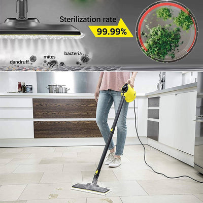 8 Stück Zubehör für Kär-cher Dampfreiniger Easyfix SC2 SC3 SC4 SC5 SV7, Mikrofaser-Tuchset für Kär-cher SC1 SC2 SC3 SC4 SC5 SV7 (4 Bodentücher + 2 Stoffbezug + 2 Schleiflappen)