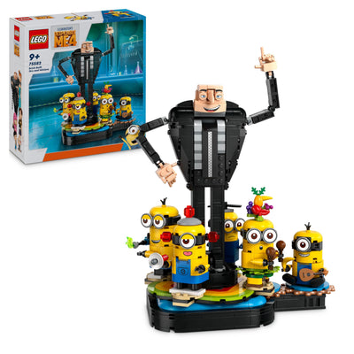 LEGO Ich – Einfach unverbesserlich 4 Gru und die Minions Steinen, tanzende Spielzeug-Filmfiguren zum Bauen, Spielen und Ausstellen, Geschenk für Jungen und Mädchen 75582