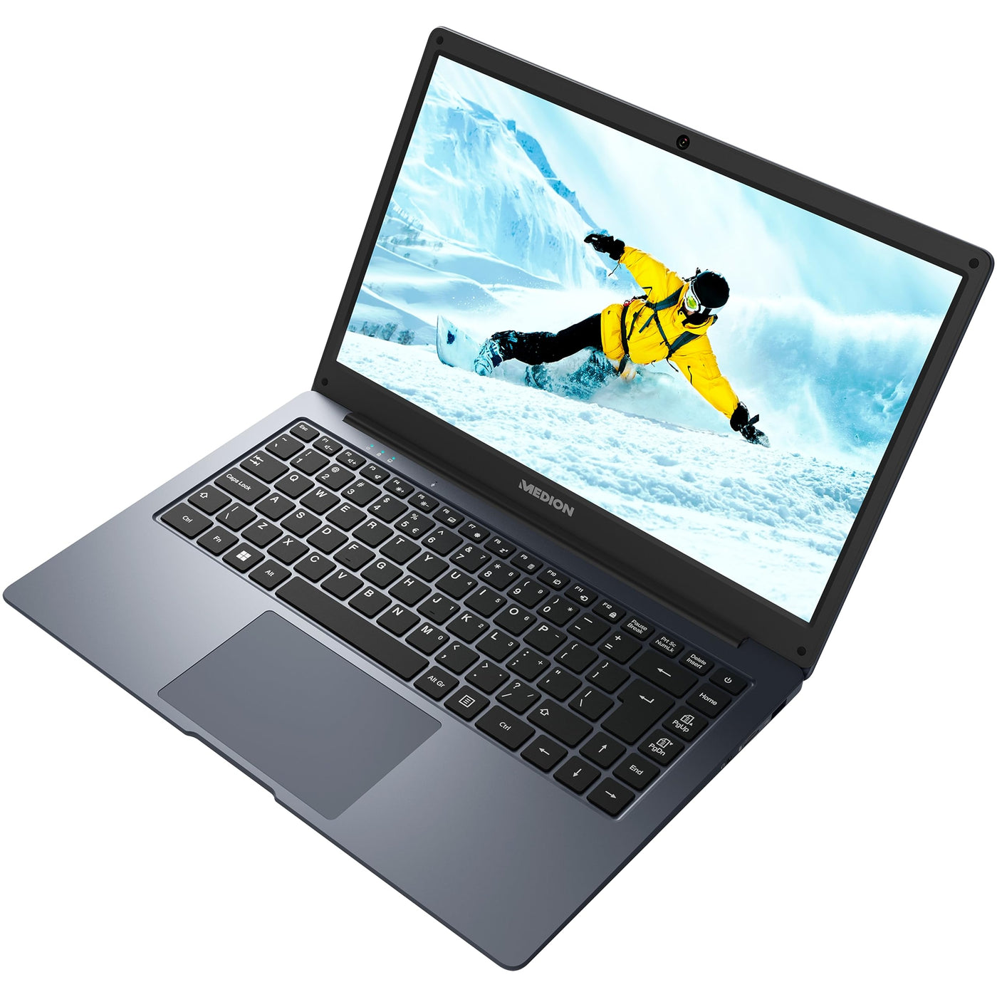 MEDION E14223 39,6 cm (14 Zoll) Full HD Laptop (Intel Celeron N4120, 4GB DDR4 RAM, 128GB Flash-Speicher, Webcam, Win 11 Home)