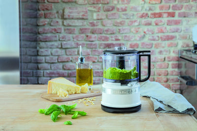 KitchenAid 5KFC3516EWH, Mini-Food-Processor, Großartig zum Hacken, Vorbereiten von Dressings und Saucen, weiß