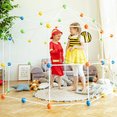 Kreativ Käfer Konstruktionsspielzeug DIY Höhle Bauen Kinder Set BAU Spielzeug Höhlenbauset Creative Fort Decke Bude Steckbaukasten Steckspiel Outdoor Indoor Garten