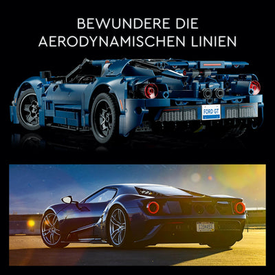 LEGO 42154 Technic Ford GT 2022 Auto-Modellbausatz für Erwachsene, Supercar im Maßstab 1:12 mit authentischen Merkmalen, fortschrittliches Sammlerset