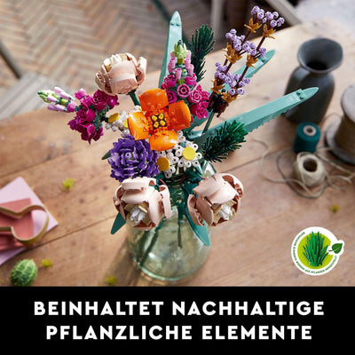 LEGO Botanicals Blumenstrauß - Künstliche Blumen Set für Erwachsene - Zimmerdeko und Geschenkidee für Frauen & Männer - Wohnaccessoires - Botanik Kollektion 10280