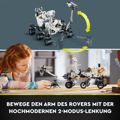 LEGO 42158 Technic NASA Mars-Rover Perserverance Weltraum Spielzeug Set mit AR-App, Wissenschafts-Spielzeug zum Bauen für Mädchen und Jungen ab 10 Jahren