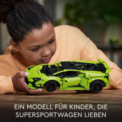 LEGO 42161 Technic Lamborghini Huracán Tecnica Spielzeugauto-Modellbausatz, Rennwagen-Bauset für Kinder, Jungen, Mädchen und Motorsport-Fans, Auto-Geschenk zum Sammeln