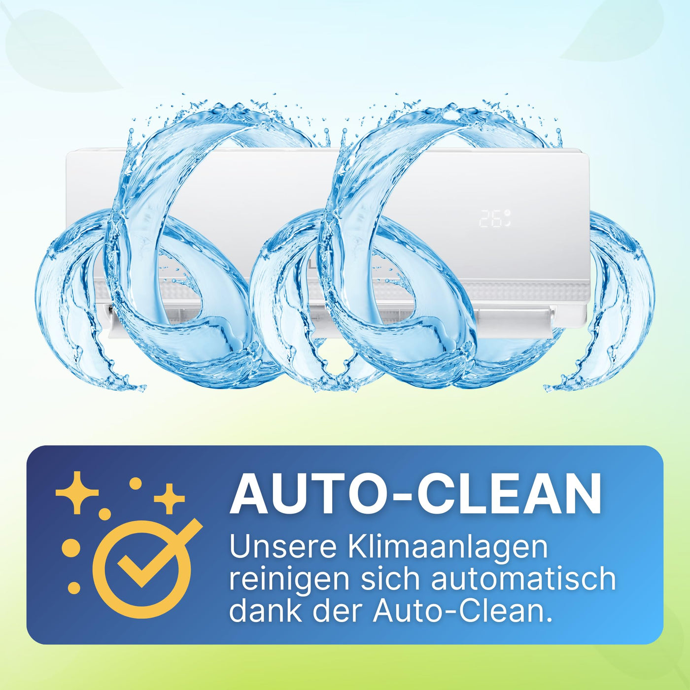 Sollero Split Klimaanlage 12000 BTU 3,5 kW, Selbstreinigung, leise, Smart Home, Inverter Klimaanlage mit Heizfunktion, R32 Kältemittel, Timer, bis 59 m²