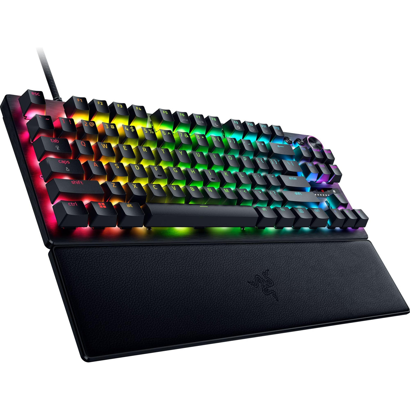 Razer Huntsman V3 Pro Tenkeyless - Analoge optische TKL E-Sport PC-Tastatur ohne Ziffernblock Snap Tap & Rapid Trigger (Digitaler Drehregler & Steuerungstaste) DE-Layout | Schwarz