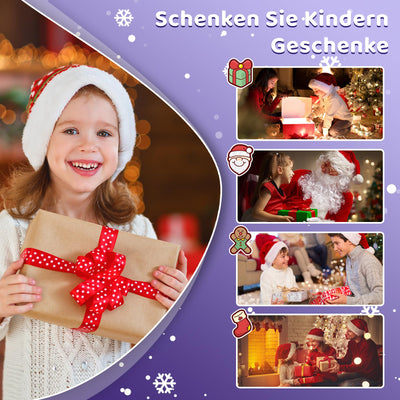 Kinderkamera Sofortbildkamera, Kinder Kamera mit 32GB Karte & 4 Bände Druckpapier, 48MP Sofortbildkamera Kinder mit 1080P Digitalkamera für Kinder, Geschenke für Mädchen und Jungen von 3 bis 12 Jahre