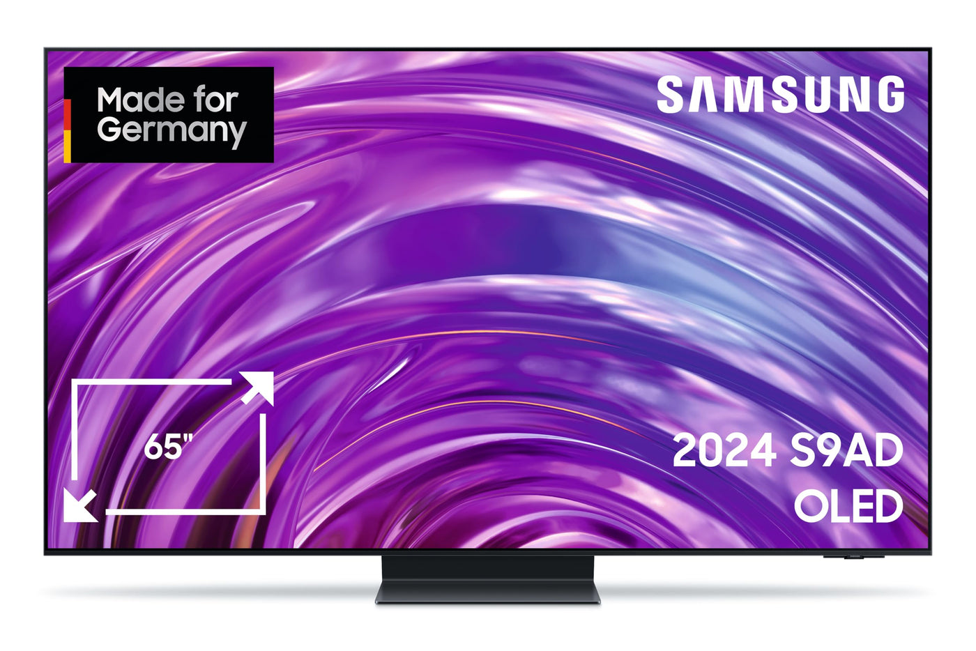 Samsung OLED GQ65S9AD 4K Fernseher 65 Zoll (163 cm), 4K, AI Gen2 Prozessor, OLED HDR+, AI Upscaling, Smart TV, KI, GQ65S9ADATXZG, Deutsches Modell [2024]