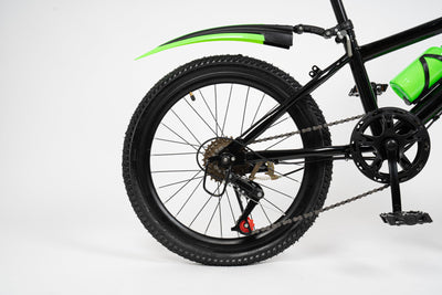 TaNeHaKi 20 Zoll Mountainbike Bicycle Mädchen Grün 7-Gang Damenfahrrad MTB Fahrrad Jugendrad Spielrad Mountainbikes Für Herren Damen (Grün)