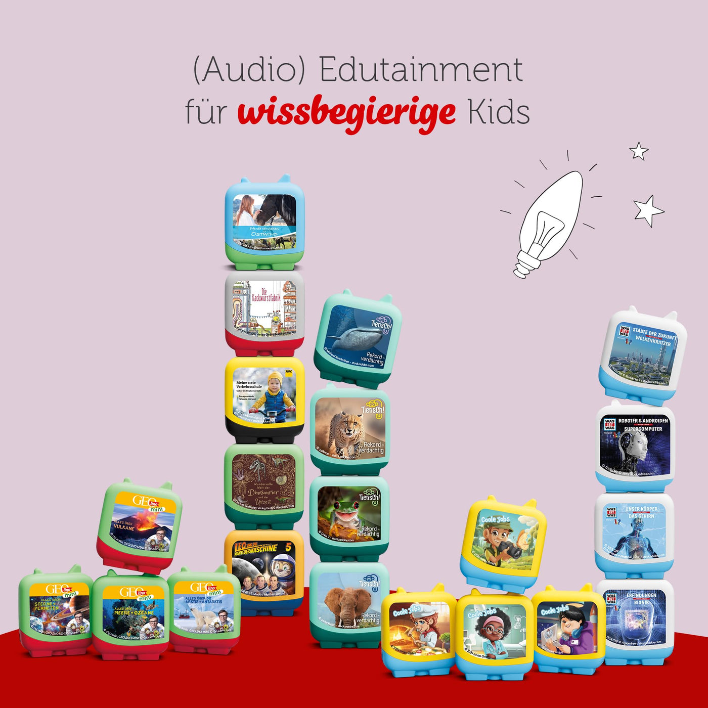 tonies Clever 4er Set: MIRA und das Fliegende Haus, Hörspiel für Kinder ab 5 Jahren, Spielzeit ca. 140 Minuten