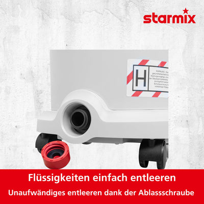 Starmix Nass-Trockensauger Energetic APDM-1430 (Sauger/Universalsauger mit max. 1.400 Watt, 220 mbar, 30-l-Behälter, PressClean Filterabreinigung, Staubklasse M) 110042