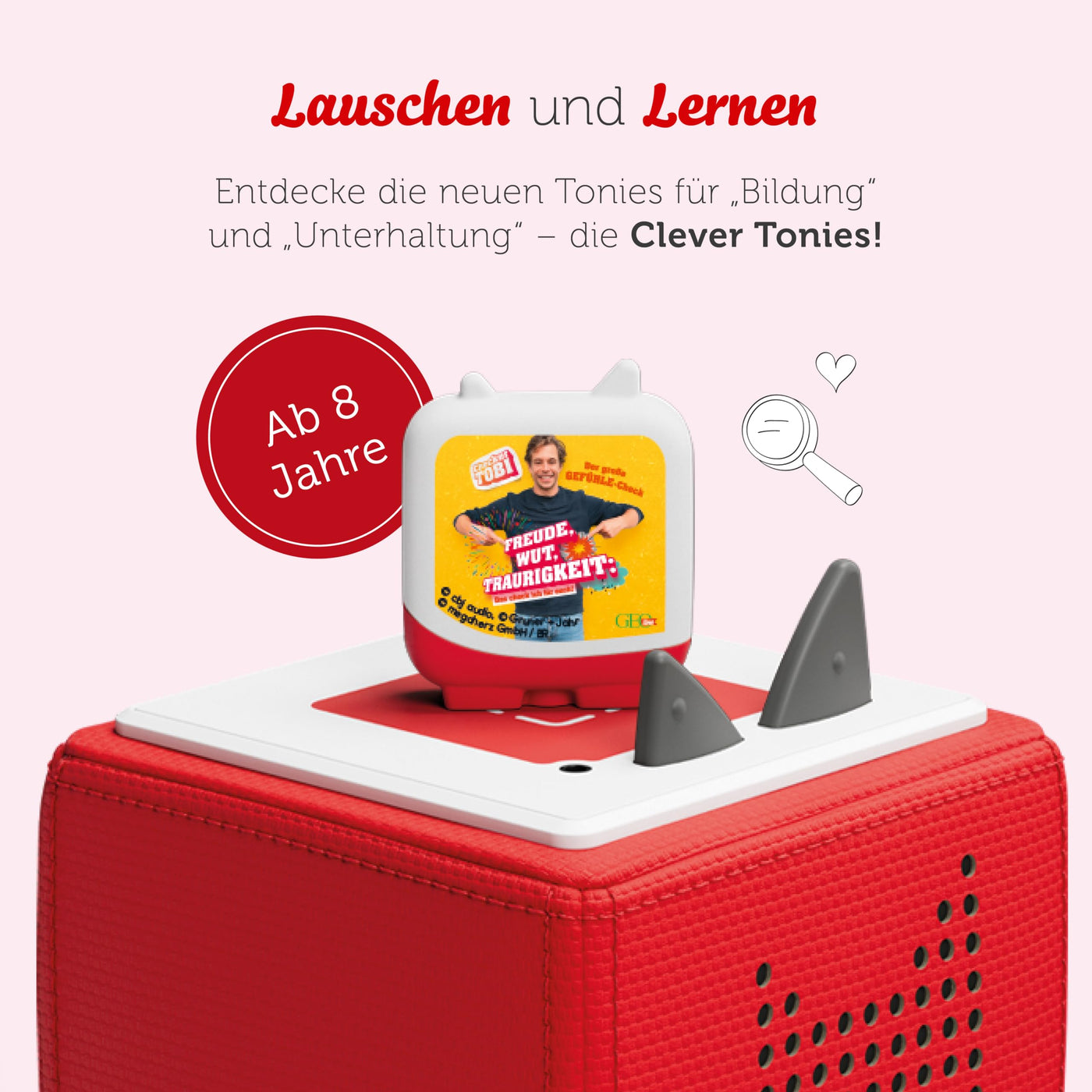 tonies Clever 4er Set Checker Tobi für Deine Toniebox, Wissens-Hörspiel für Kinder ab 8 Jahren, Spielzeit ca. 223 Minuten