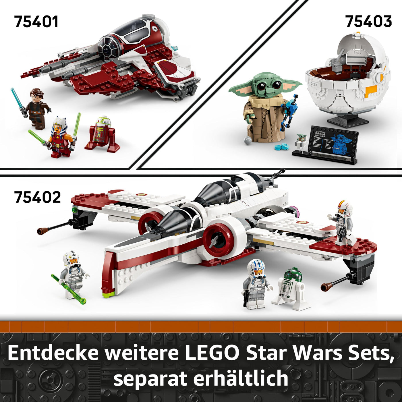 LEGO Star Wars 75410 Mandos und Grogus N-1 Starfighter Spielzeug mit The Mandalorian, Grogu & R5-D4 Minifiguren, inkl. baubare Zapfsäule, Sternenschiff Starterset für Jungen und Mädchen ab 4 Jahren