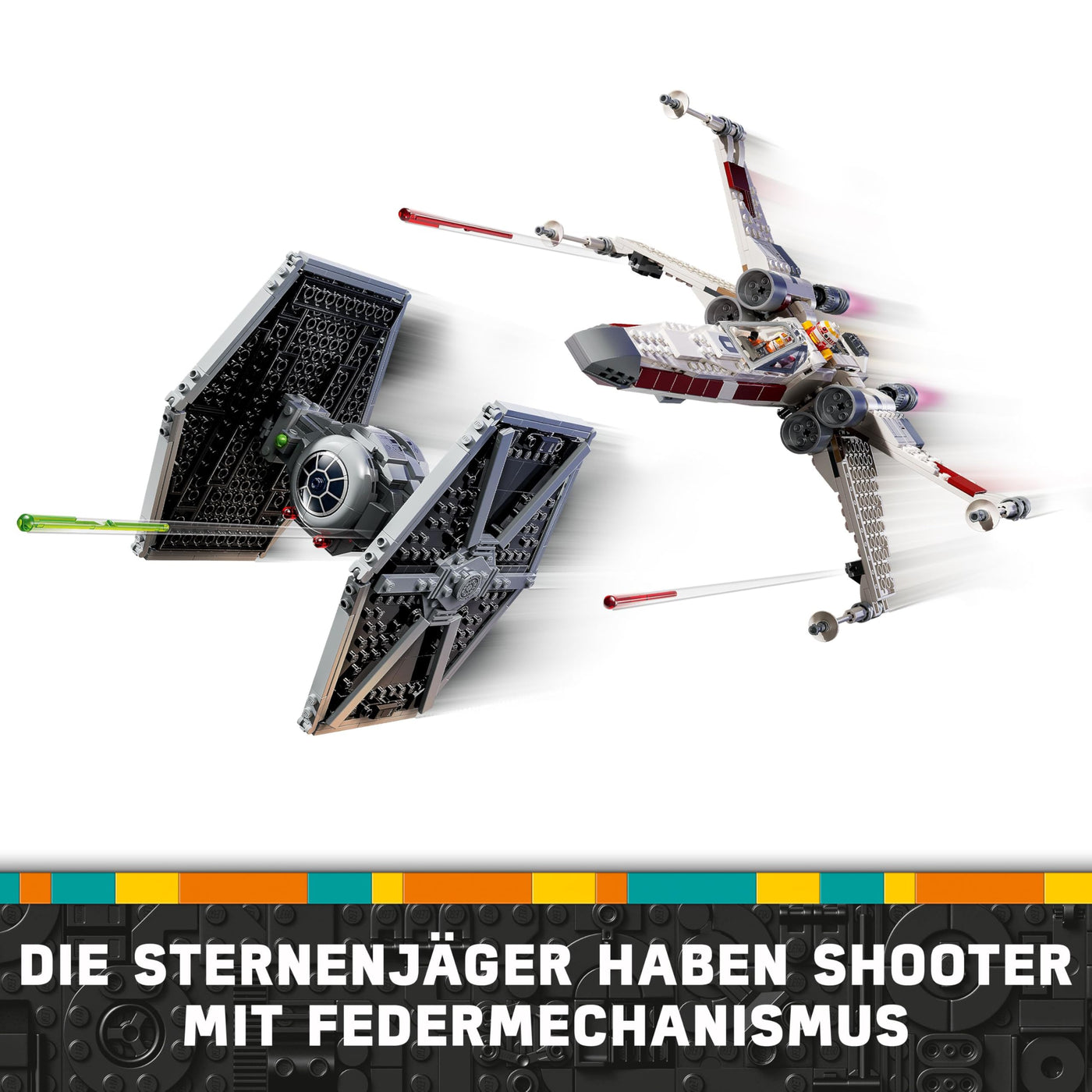 LEGO Star Wars 75393 Mashup aus TIE Fighter & X-Wing– Spielzeug mit 2 Raumschiffen, 4 Minifiguren und Droidenfigur, kreatives Geschenk für Jungs ab 9 Jahren und Fans