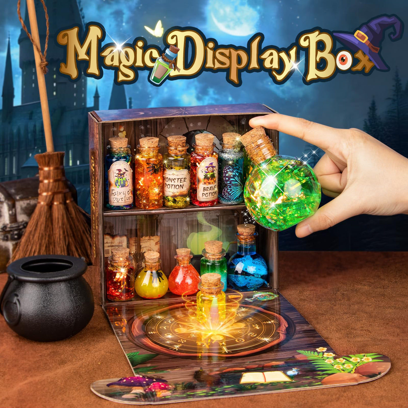 Mostof Zaubertränke-Sets für Kinder, Mix 20+ Fee Magische Experimente Tränke und Magischer Kessel, Kreatives Geschenke für Mädchen Jungen Alter 8-12