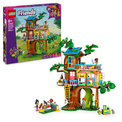 LEGO Friends Baumhaus - Spielset zum Bauen mit 2 Tierfiguren, 4 Minifiguren, einem Garten und Spielzeug Lebensmittel Zubehör - Beliebtes Geschenk für Mädchen und Jungen ab 8 Jahren - 42652
