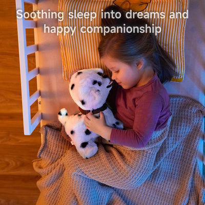 OR OR TU Hund Spielzeug Plüschwelpe Elektronische Haustiere mit Ferngesteuerter, der Läuft und Bellt, Realistisches Interaktives Spielzeug für Kinder Mädchen Junge Geschenk