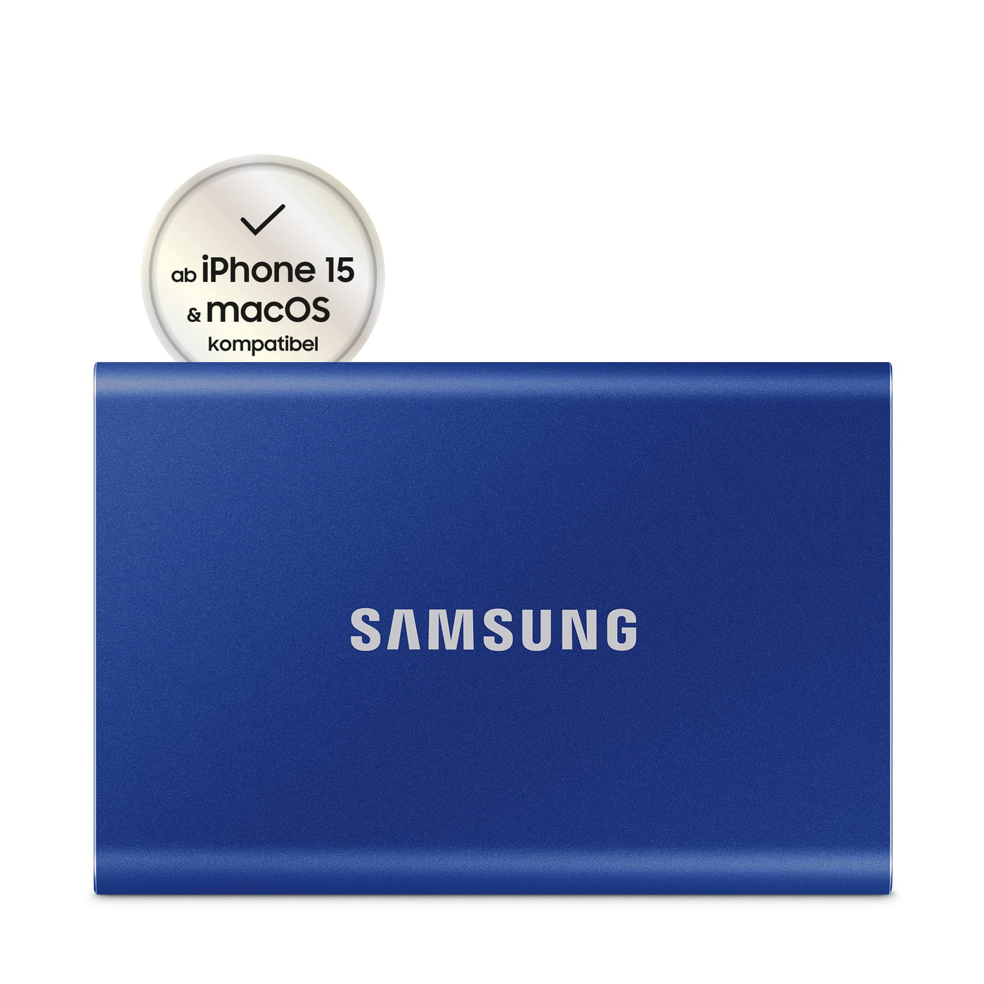 Samsung Portable SSD T7, 2 TB, USB 3.2 Gen.2, 1.050 MB/s Lesen, 1.000 MB/s Schreiben, Externe SSD Festplatte für Mac, PC, Smartphone und Spielkonsole, Blau, MU-PC2T0H/WW