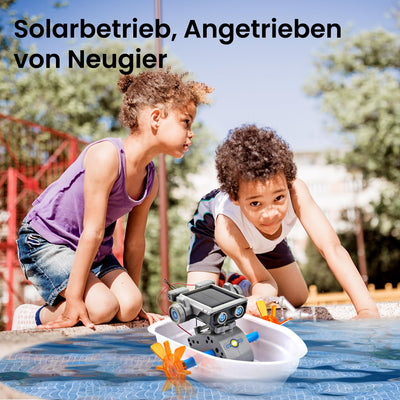 Sillbird 15-in-1 Solar Roboter Spielzeug ab 8 Jahre, Solar und batteriebetriebener Motor mit Doppelantrieb, Mint Experimente Lernspielzeug Kinder Geschenk für Jungen ab 8 9 10+ Jahren（212 Stücke）